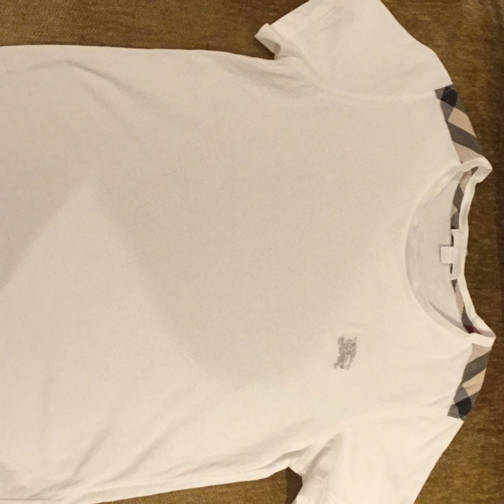 My son’s short sleeved Burberry t-shirt